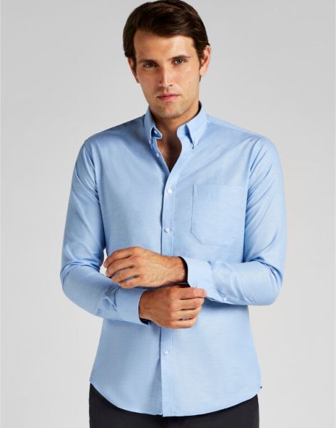 slim fit long sleeve workwear oxford shirt; shirt slim fit long sleeve workwear oxford;