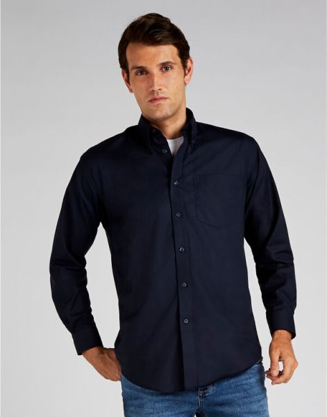 classic fit long sleeve workwear oxford shirt; long sleeves oxford shirt classic fit;