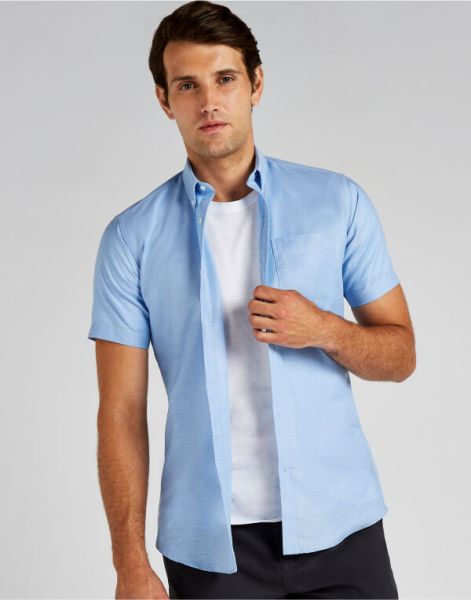 slim fit short sleeve workwear oxford shirt; shirt slim fit short sleeve workwear oxford shirt;