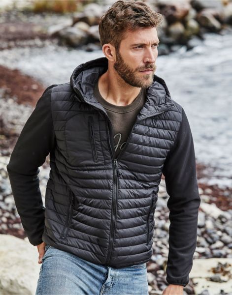 Men's Hooded Crossover Jacket