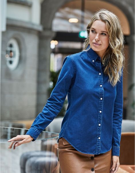 ladies' casual twill shirt