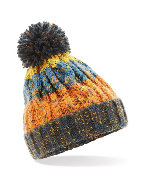 Junior Corkscrew Pom Pom Beanie