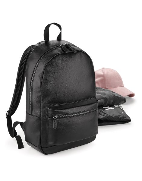 faux leather fashion backpack