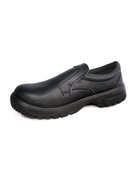 comfort grip slip-on safety shoe