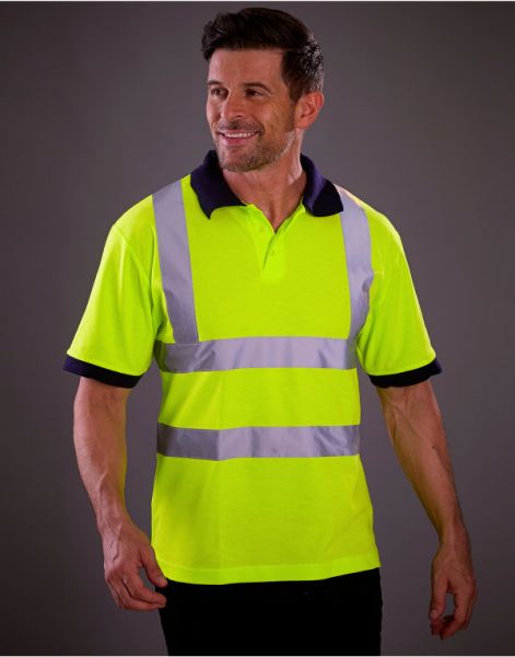 polo shirt short hivis