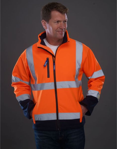 softshell jacket hivis