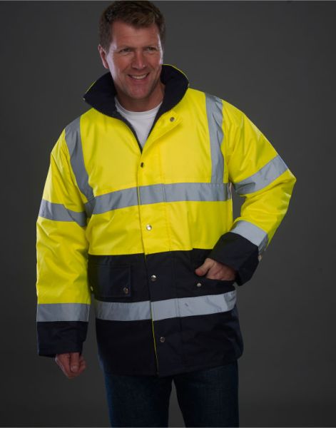 motorway jacket two tone hivis