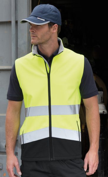 printable safety softshell gilet