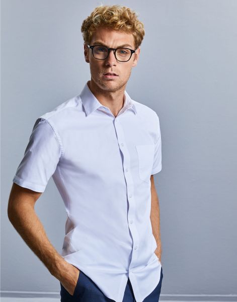 Men's Short Sleeve Tailored Coolmax Shirt