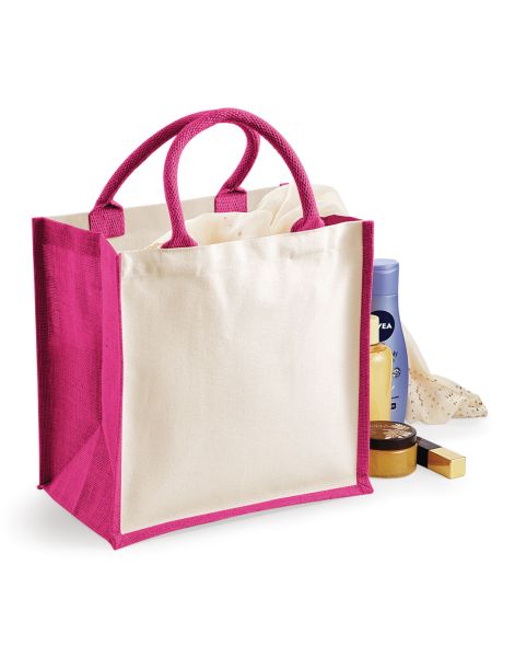 printer midi jute bag