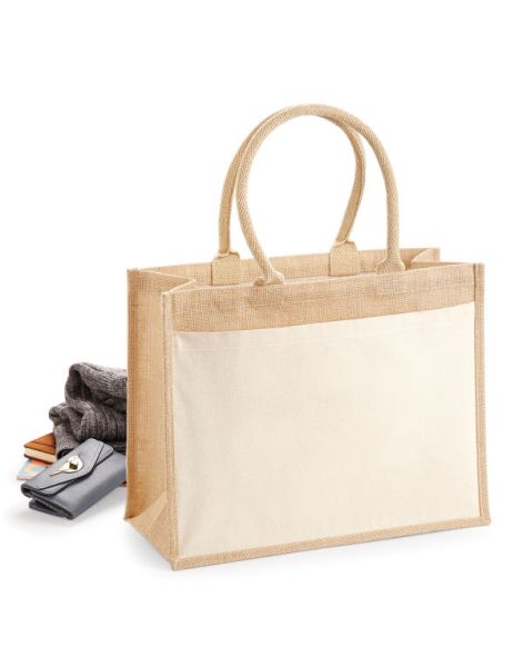 Cotton Pocket Jute Shopper