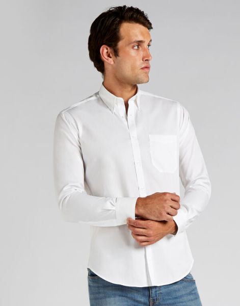 Slim Fit Long Sleeve Premium Oxford Shirt 