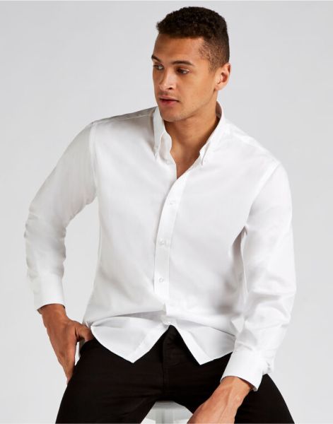 tailored fit long sleeve premium oxford shirt; tailored fit long sleeve shirt premium oxford;