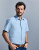 men's short sleeve easy care tailored oxford shirt