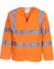 long sleeve waistcoat hi-vis