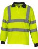 hi-vis long sleeve polo shirt