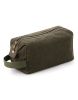 heritage waxed canvas wash bag